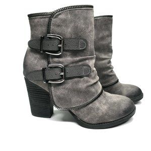 Not Rated Women's Vaca Ankle Bootie Grey 8.5